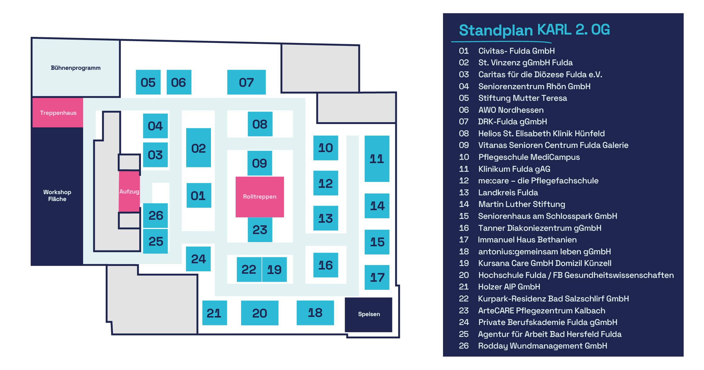 Messeplan Pflegeforum Fulda